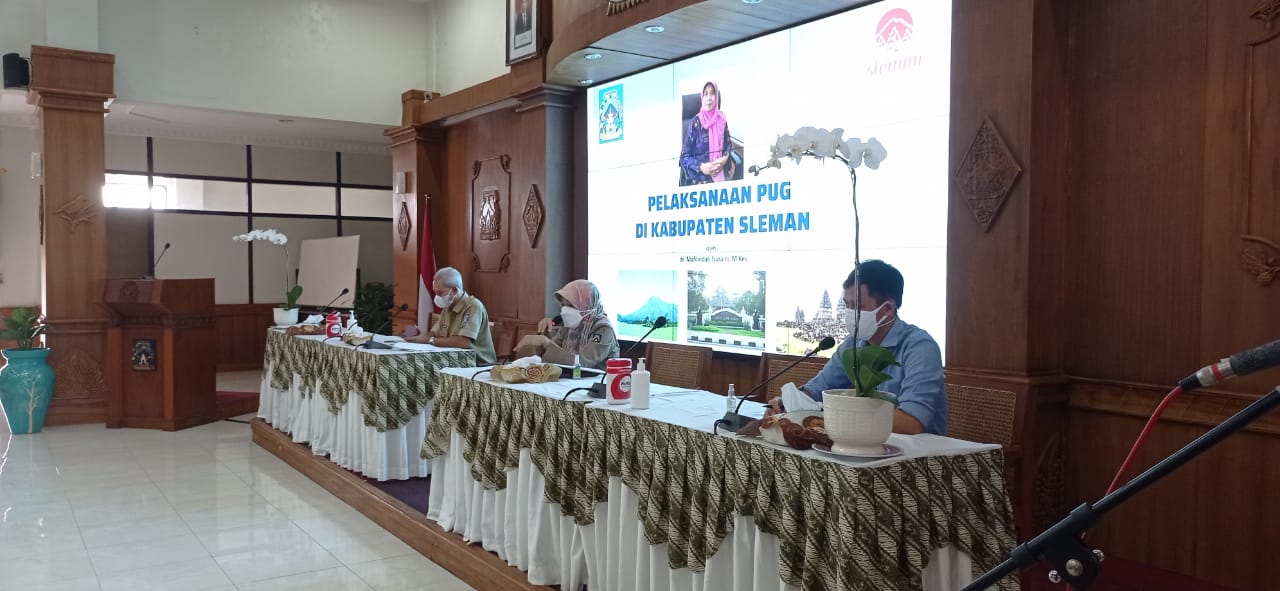 Kepala Dinas P3AP2KB Sleman menjadi narasumber sosialisasi Perda Nomor 1 Tahun 2021 tentang Penyelenggaraan PUG