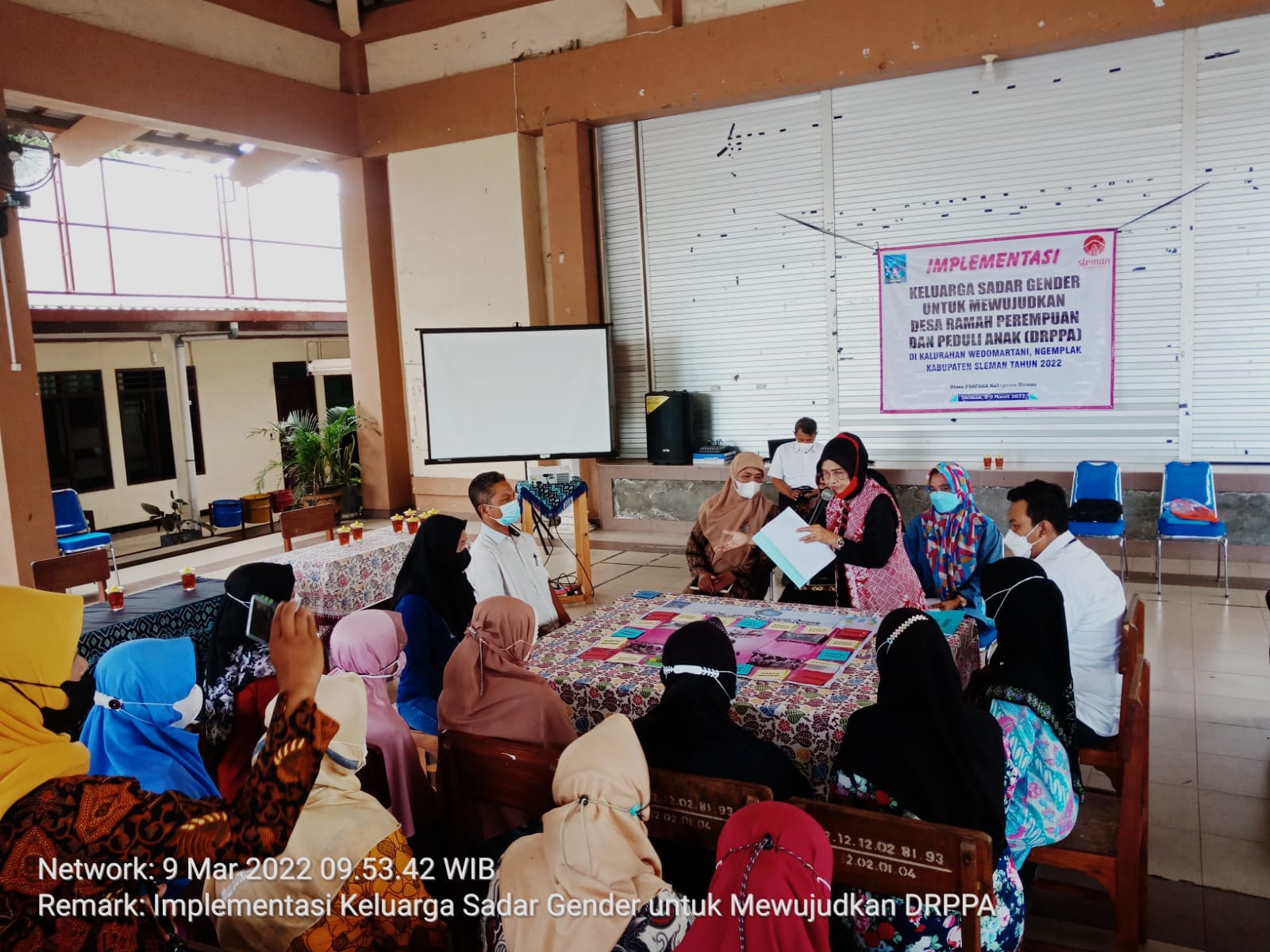 Praktek Simulasi Keluarga Sadar Gender di Kalurahan Wedomartani