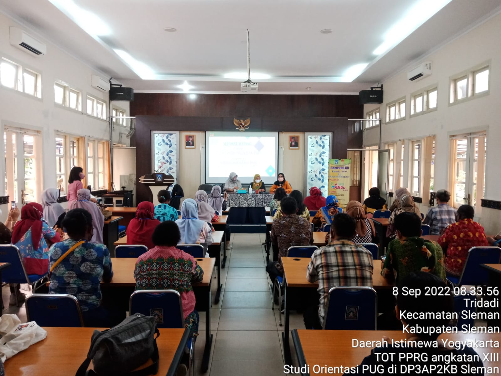 ORIENTASI LAPANGAN PELATIHAN PPRG ANGKATAN XIII DI DINAS P3AP2KB SLEMAN