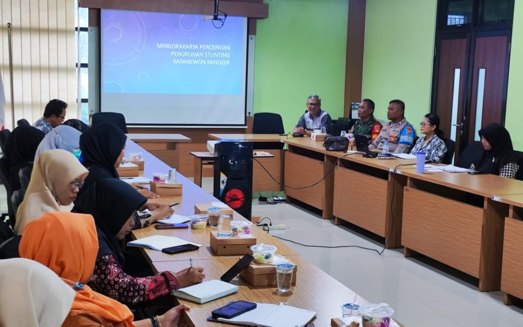 Pertemuan Mini Lokakarya TPPS (Tim Percepatan Penurunan Stunting) Kapanewon Minggir Bulan Maret 2024
