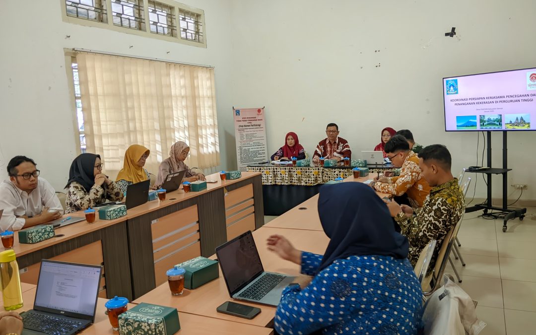 Rapat Koordinasi Persiapan Kerja Sama Kegiatan Pencegahan Dan Penanganan Kekerasan di Perguruan Tinggi