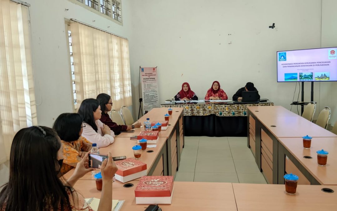 Rapat Koordinasi Persiapan Kerja Sama Kegiatan Pencegahan Dan Penanganan Kekerasan di Perusahaan