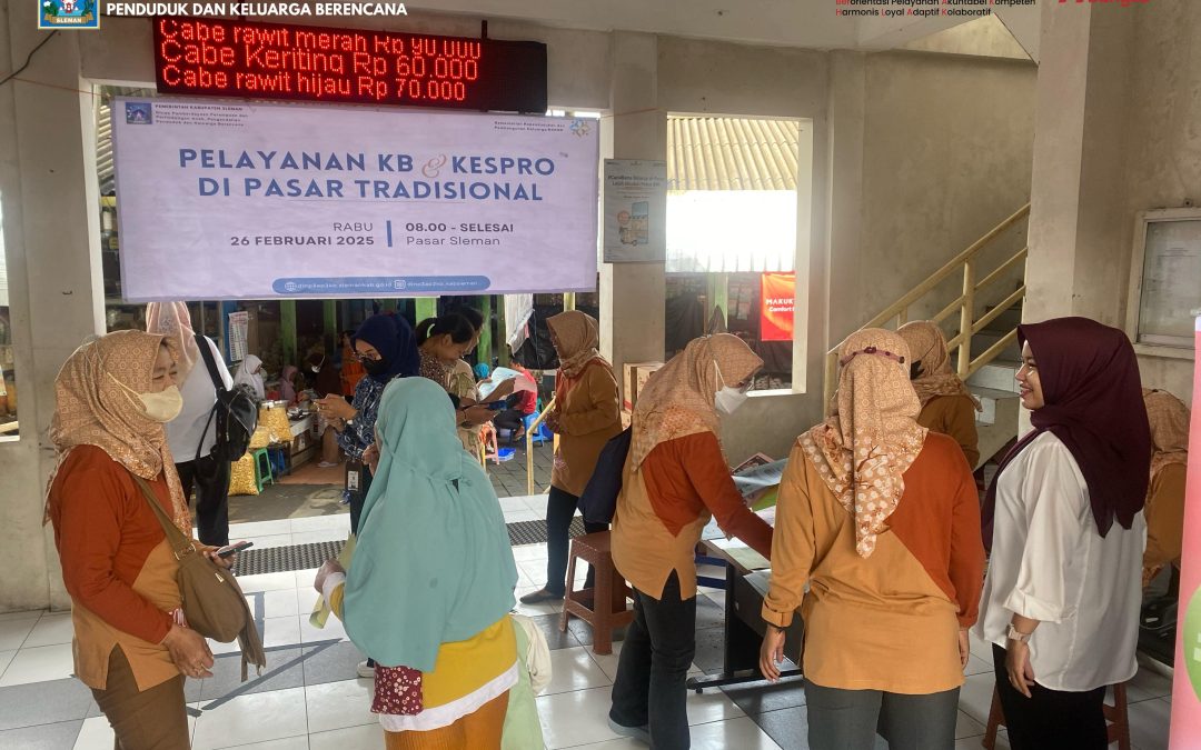 Pelayanan KB dan Kesehatan Reproduksi di Pasar Sleman